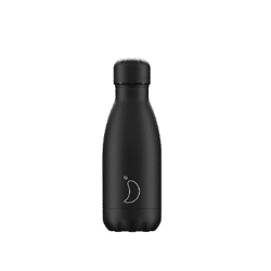 Chilly's drinkfles All black 260 ml